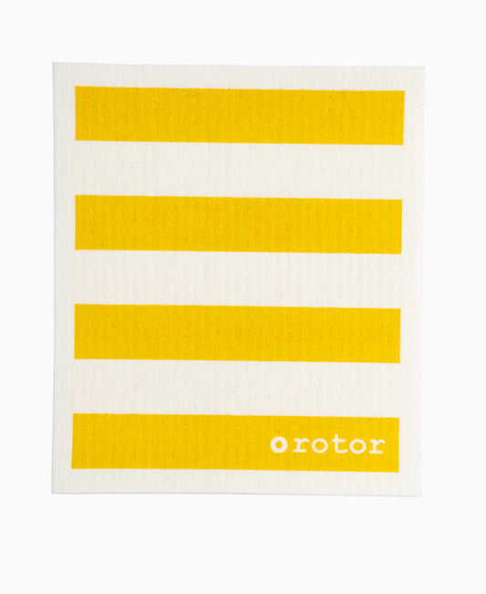 Dish Cloth - Yellow and White Stripes
