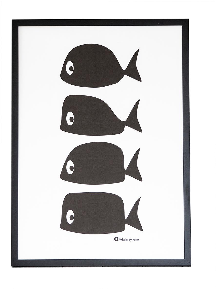 Whale Multi Poster - 30 x 40cm – Scandi Design
