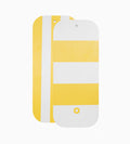 Reversible Cutting Board - Yellow and White Stripes