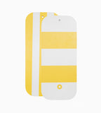 Reversible Cutting Board - Yellow and White Stripes