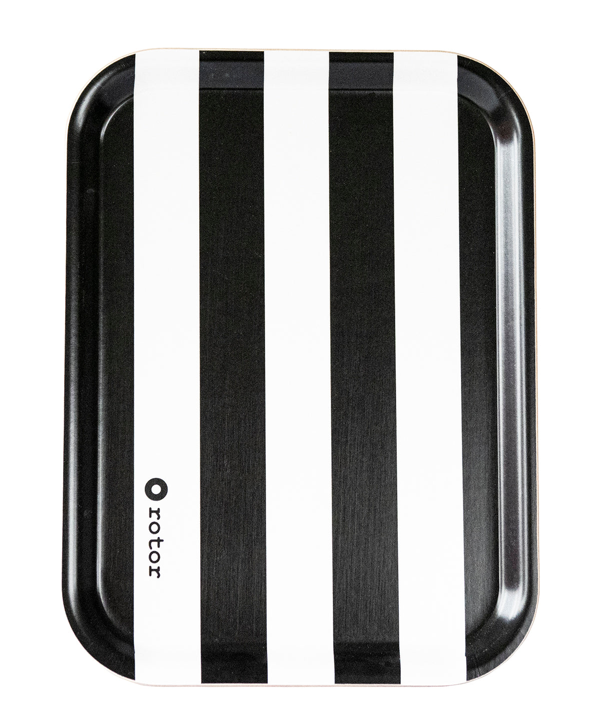 Serving Tray - Black and White Stripes