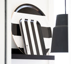 Serving Tray - Black and White Stripes