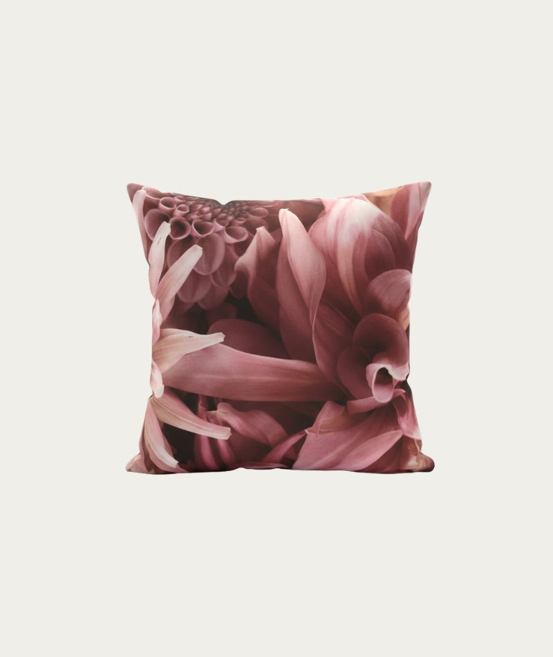 Pink Dahlias Cushion Cover