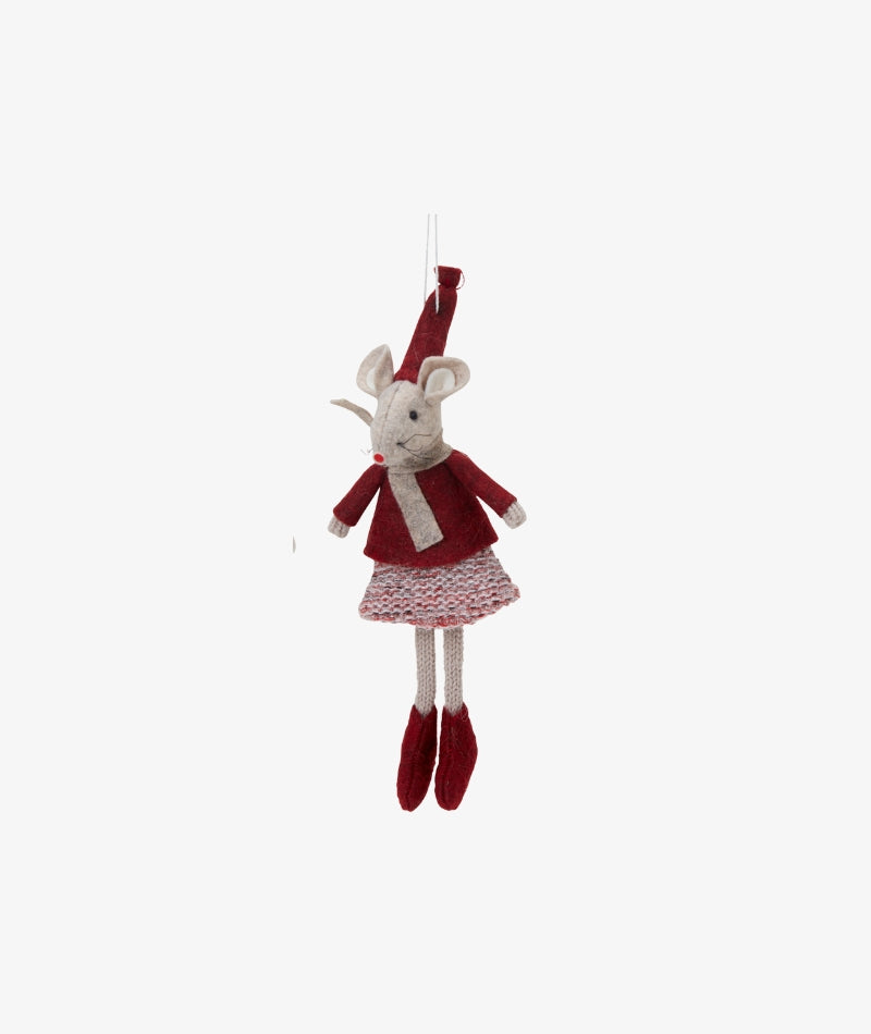 Sally Mouse - Red/Beige