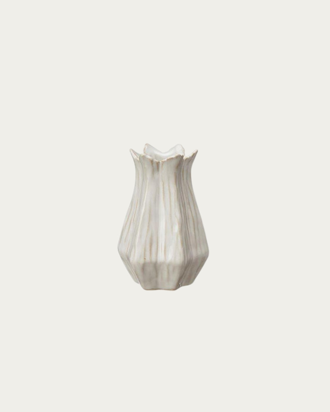 Leslie Vase 2 - White Medium