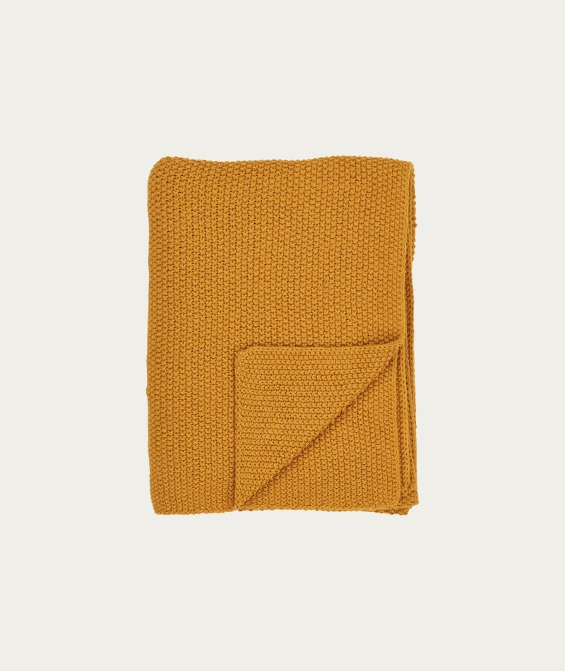 Santos Plaid Plaid, Mustard, 130x170 cm