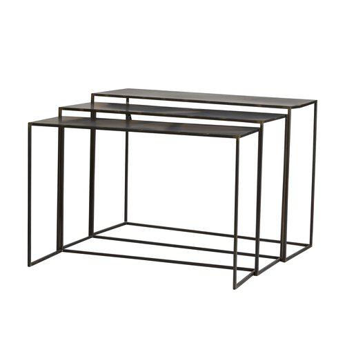 Bremen Table – Antique Metal, 120×43×81 cm