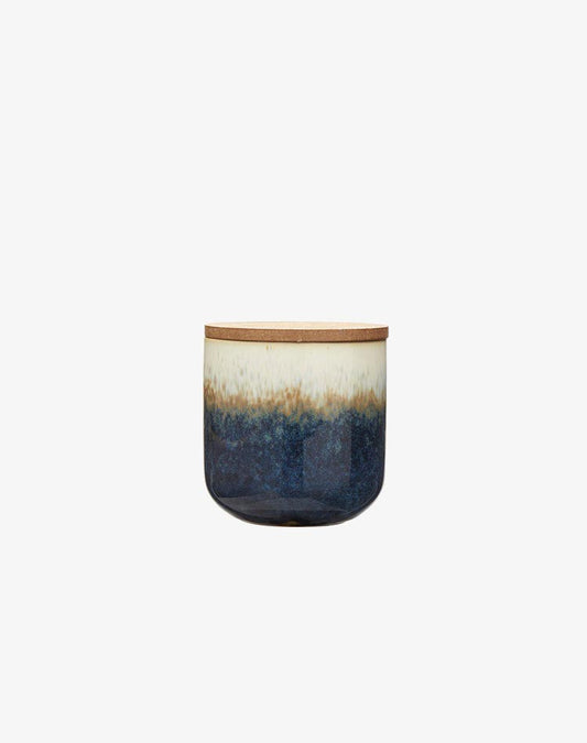 Clay Lianna Scented Candle - Blue/White