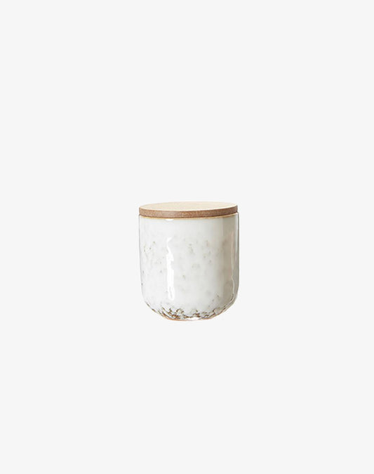 Clay Lianna Scented Candle - White Natural