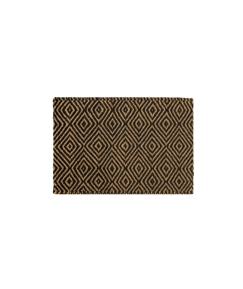 Gasoga Doormat - Black/Natural, 60 x 90cm