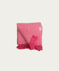 Plaid Blend Throw - Pink and Beige