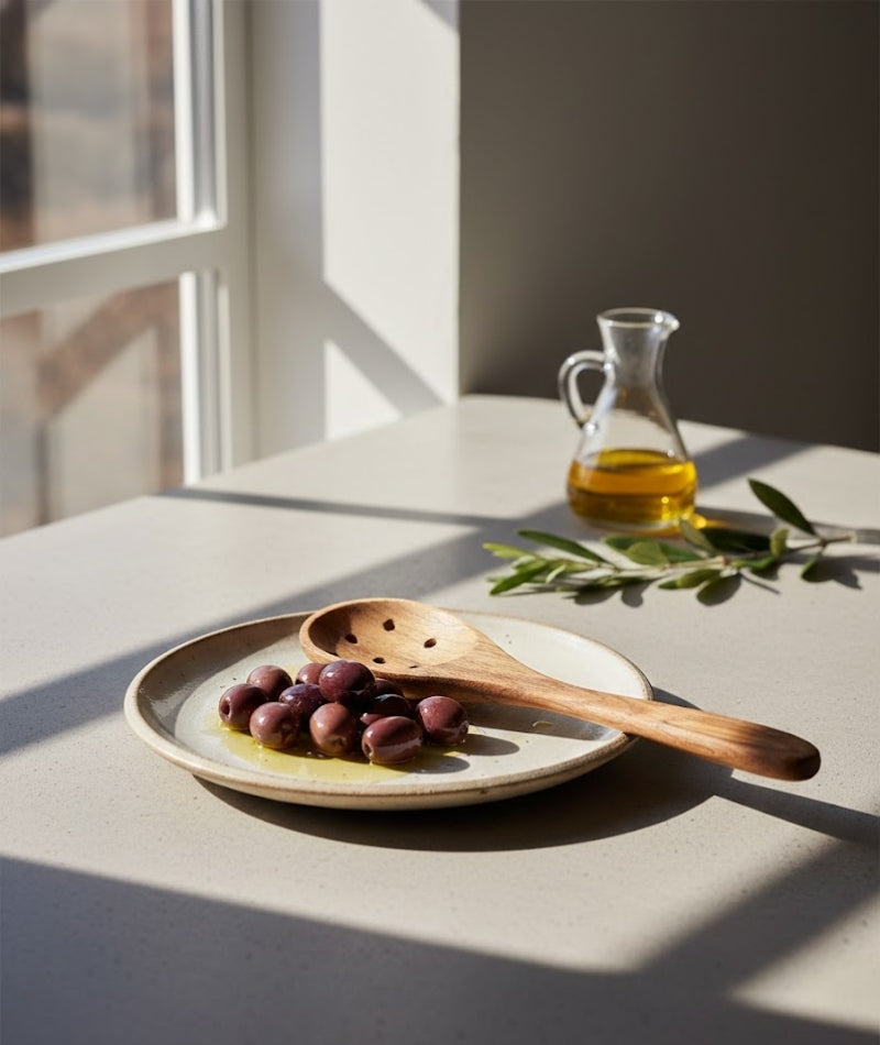 Olive Spoon with holes