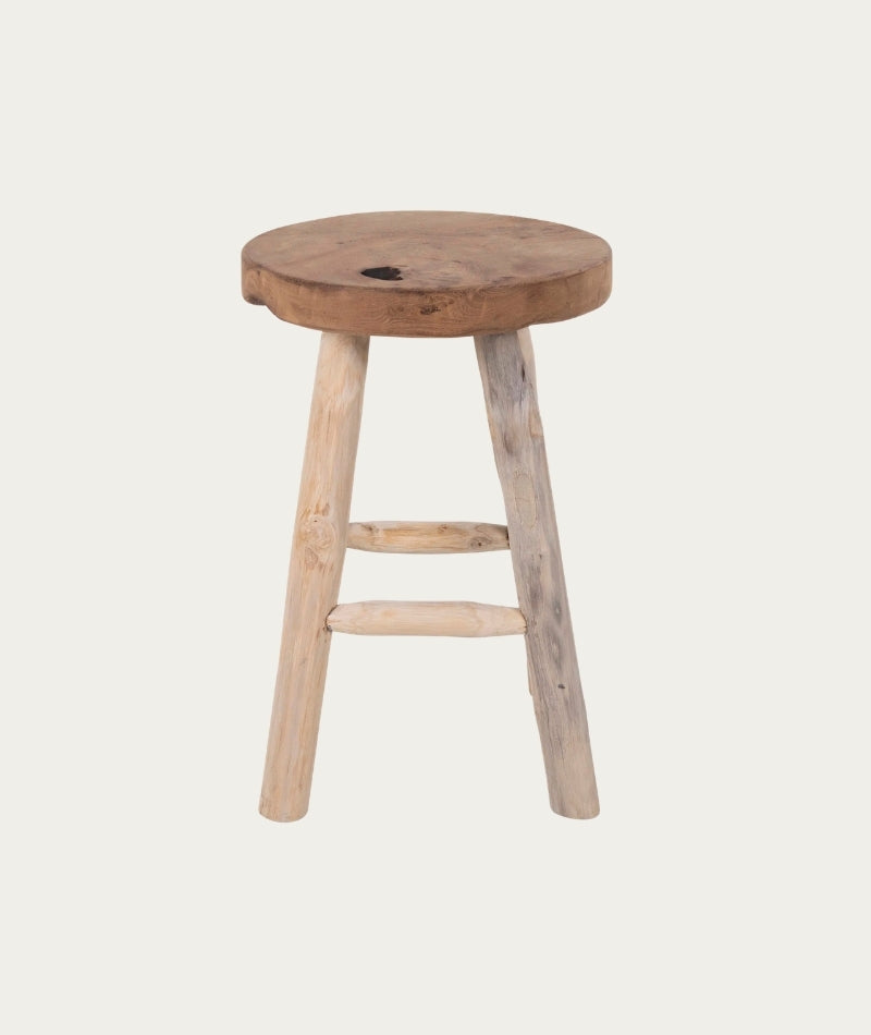 Badia Stool – Natural Teak