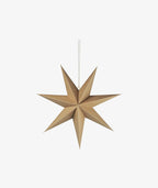 7 Point Paper Star - Brown, Large