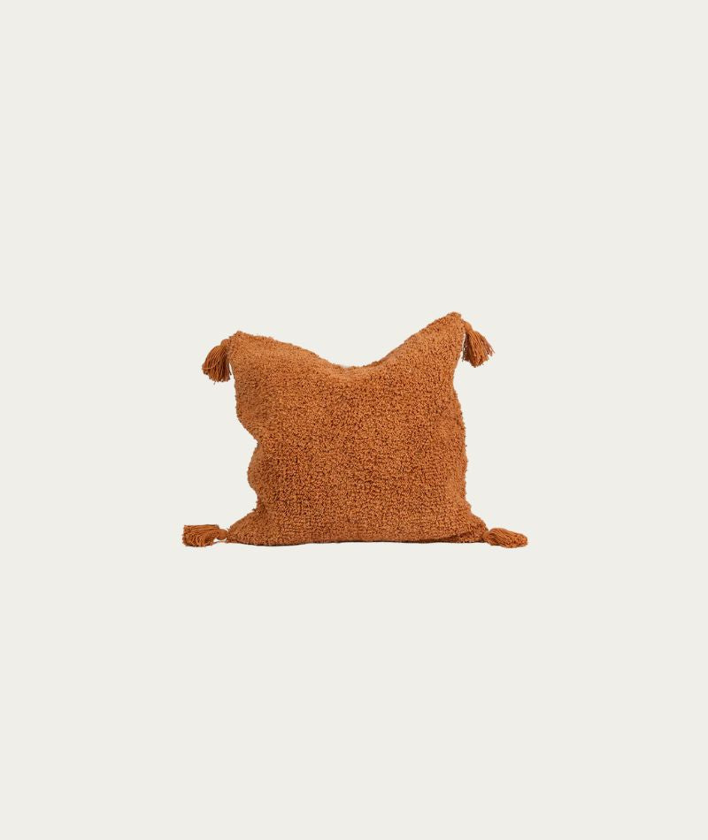 Laj Tufted Cushion Cover - Rust