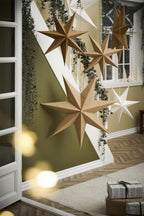 7 Point Paper Star - Brown, Large