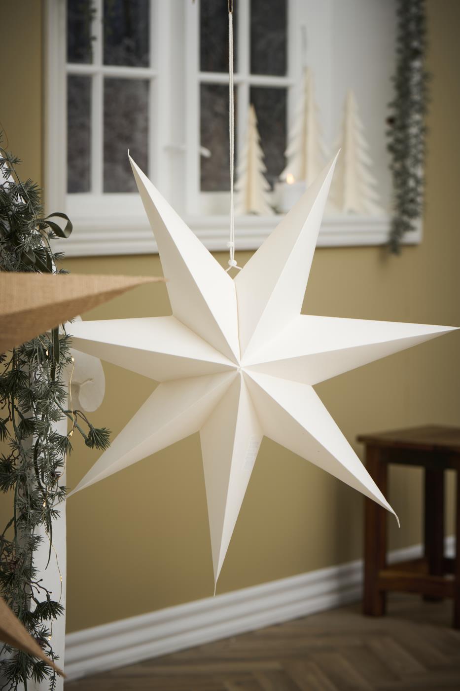 7 Point Paper Star - White