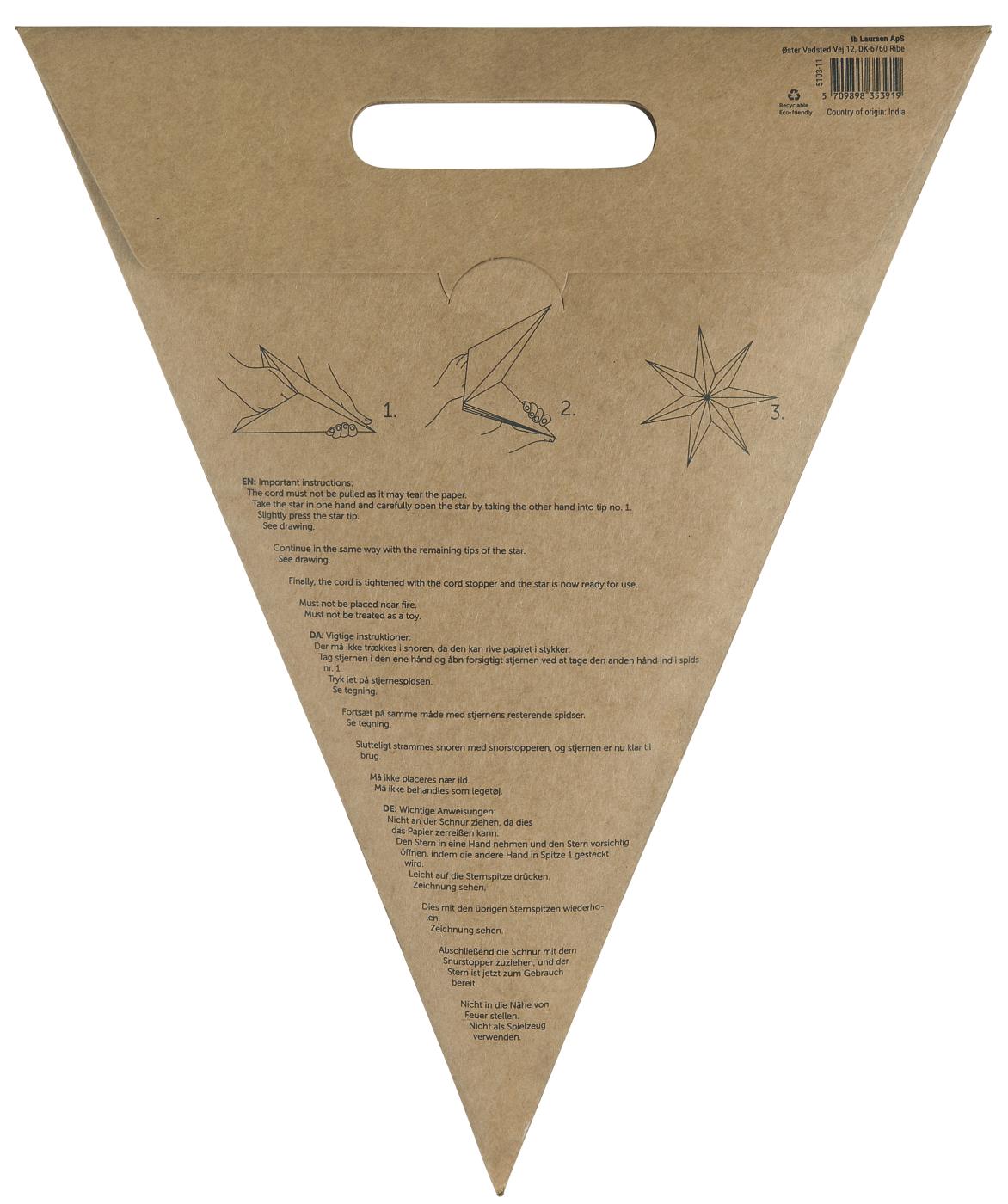 7 Point Paper Star - White