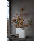 Ceramic Elfrida Oval Pot – Offwhite, Large