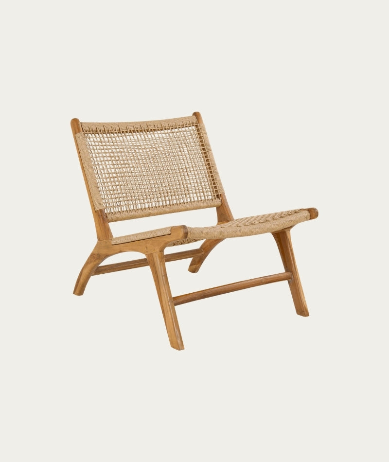 Derby Chair – Natural Upholstery with Teak Legs