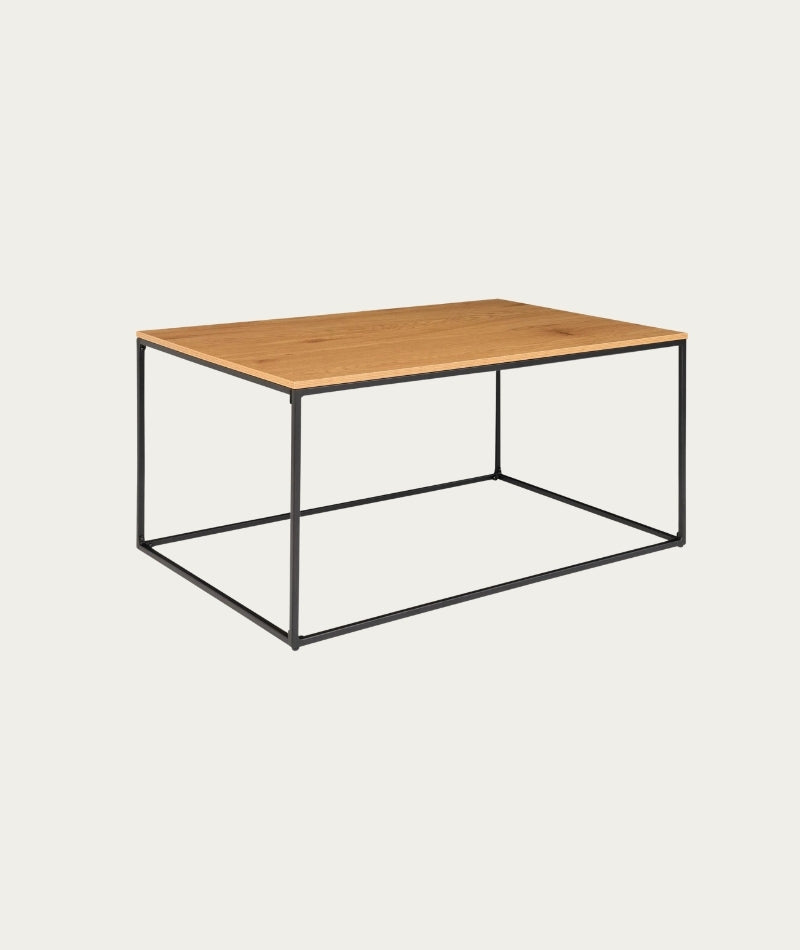 Vita Coffee Table – Oak Look with Black Frame