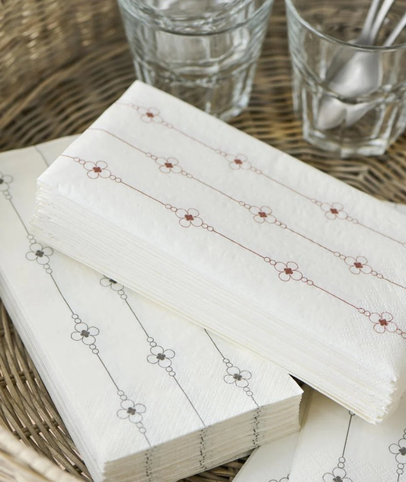 Paper Napkins - Flower Lines