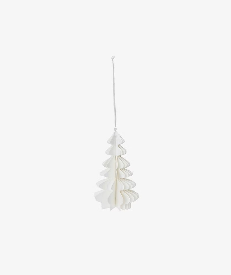 Spruce Tree Decoration Off White