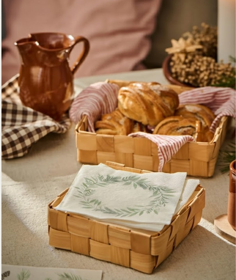 Paper Napkin - Green Wreath