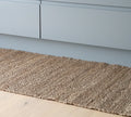 Naset Silver Natural Walkway Runner Mat - 80 x 300cm