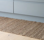 Naset Silver Natural Walkway Runner Mat - 80 x 300cm