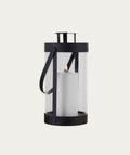 Bondi Lantern – Black Steel and Glass Lantern - Medium