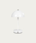 Holt Table Lamp, rechargeable, metal, white/steel