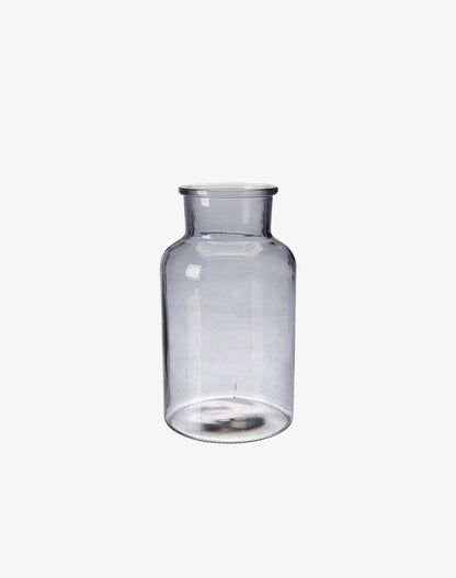 Alea Bottle Vase - Smoke, Medium