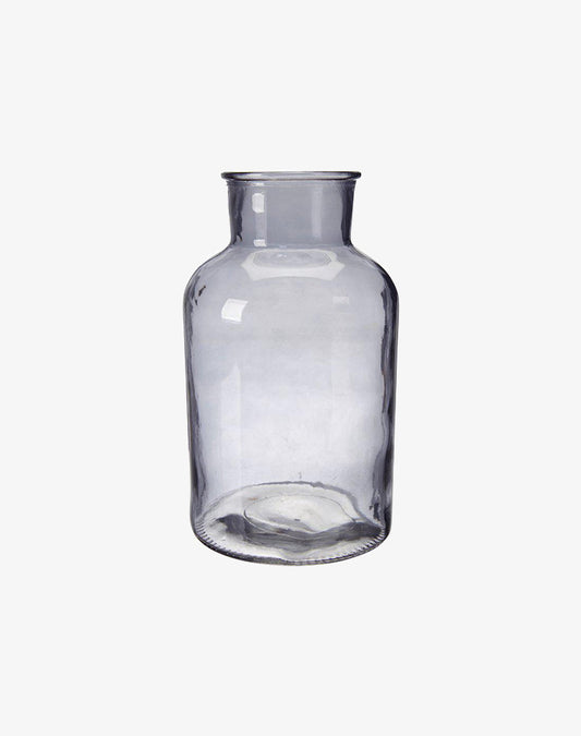 Alea Bottle Vase - Smoke, Large