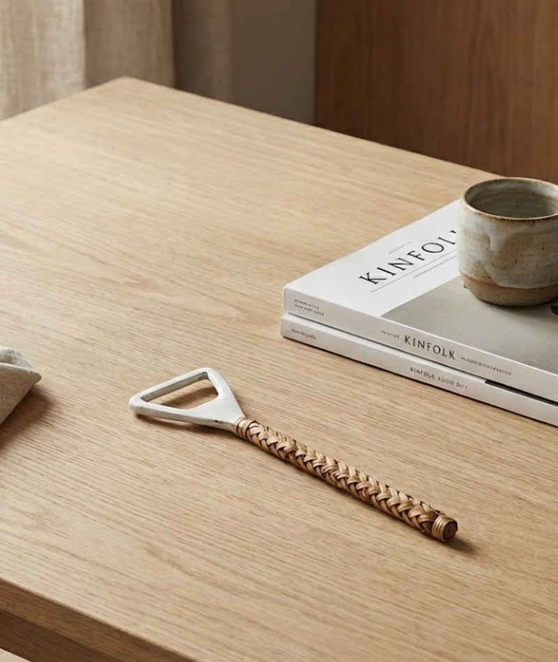 Bottle Opener with Bamboo Handle