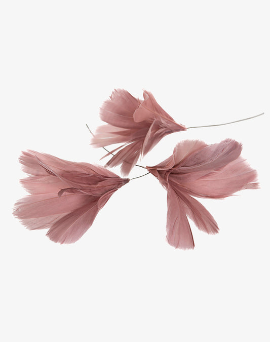 Feather Flower - Dusky Pink