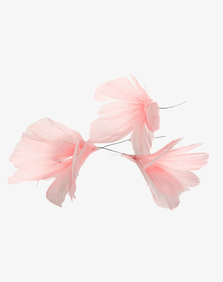 Feather Flower - Light Pink