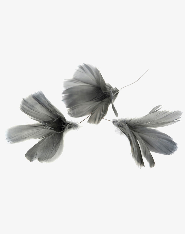 Feather Flower - Black