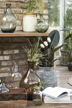 Balloon Vase - Brown Glass