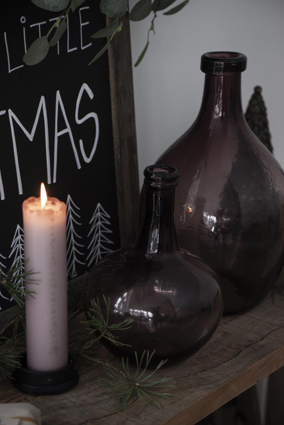 Balloon Vase - Pink Glass