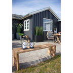 Bondi Lantern – Black Steel and Glass Lantern - Medium