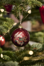 Christmas Bauble with Parrot Motifs