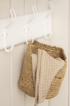 Coat Rack with Hooks - White