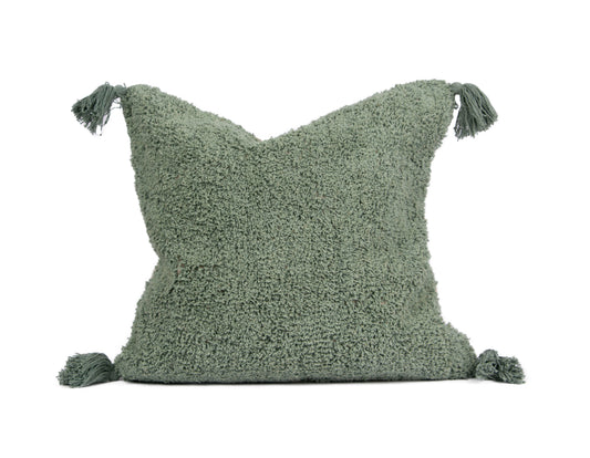 Laj Tufted Cushion Cover - Green