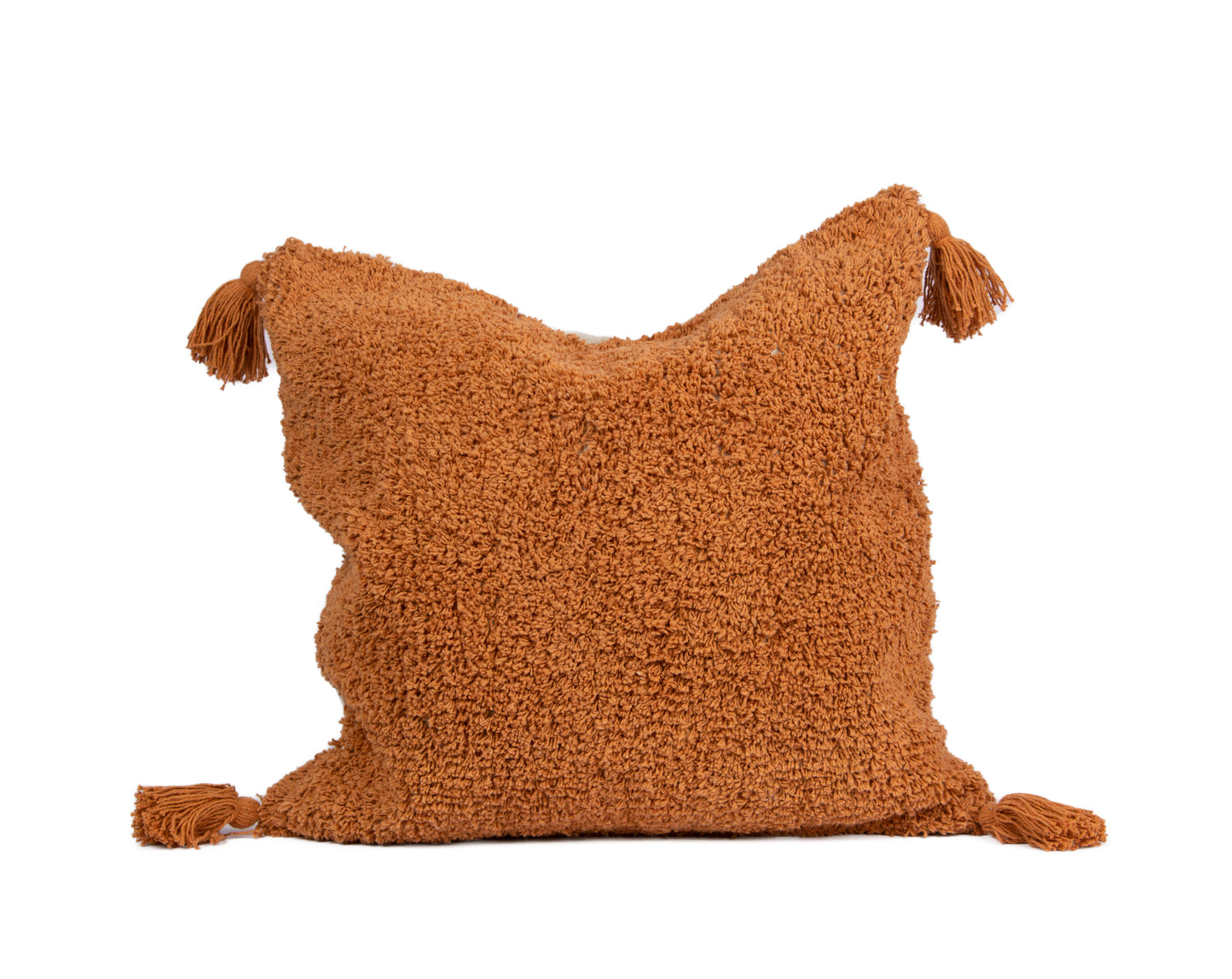 Laj Tufted Cushion Cover - Rust