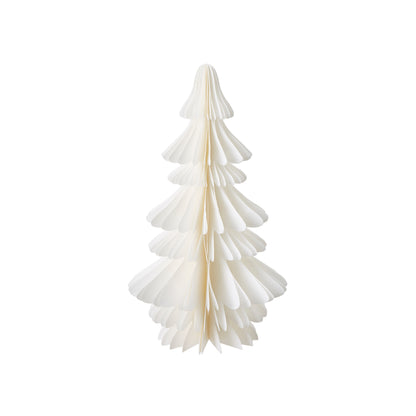 Decorative Paper Tree - White, 30 x 17cm.