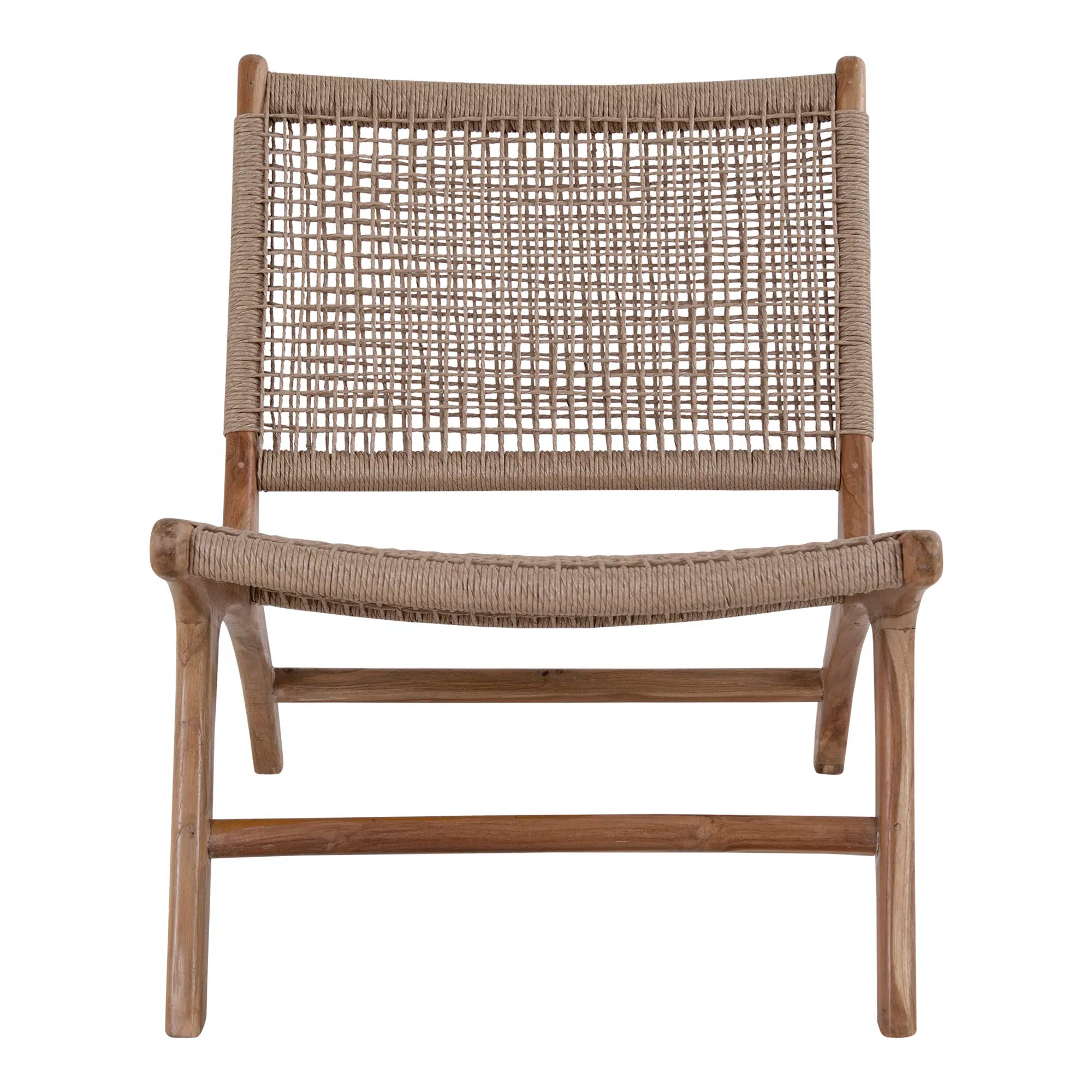 Derby Chair – Natural Upholstery with Teak Legs