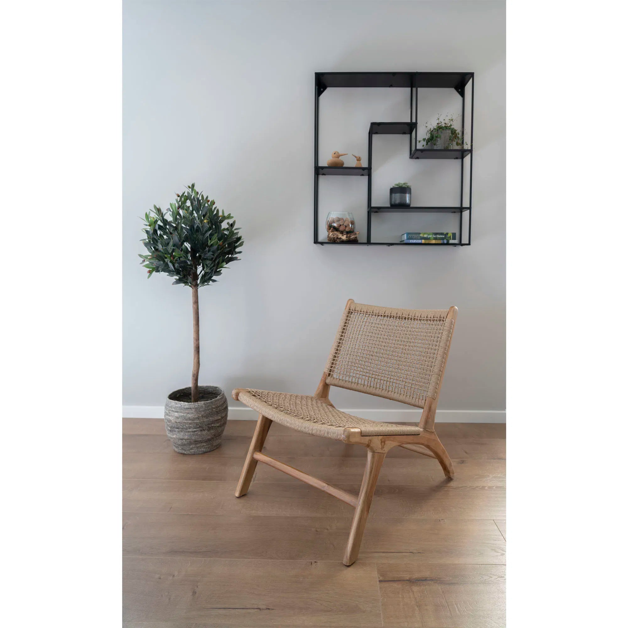 Derby Chair – Natural Upholstery with Teak Legs
