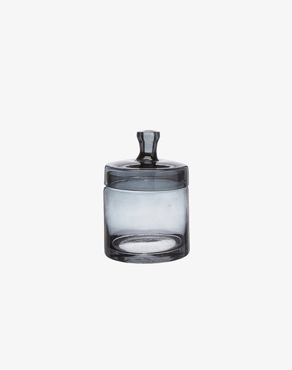 Glass Jar with Lid - Smoke, Small