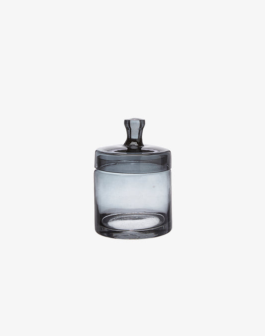 Glass Jar with Lid - Smoke, Small